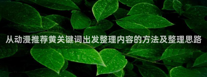 omofun动漫热门排行:从动漫推荐黄关键词出发整理内容的方法及整理思路配图